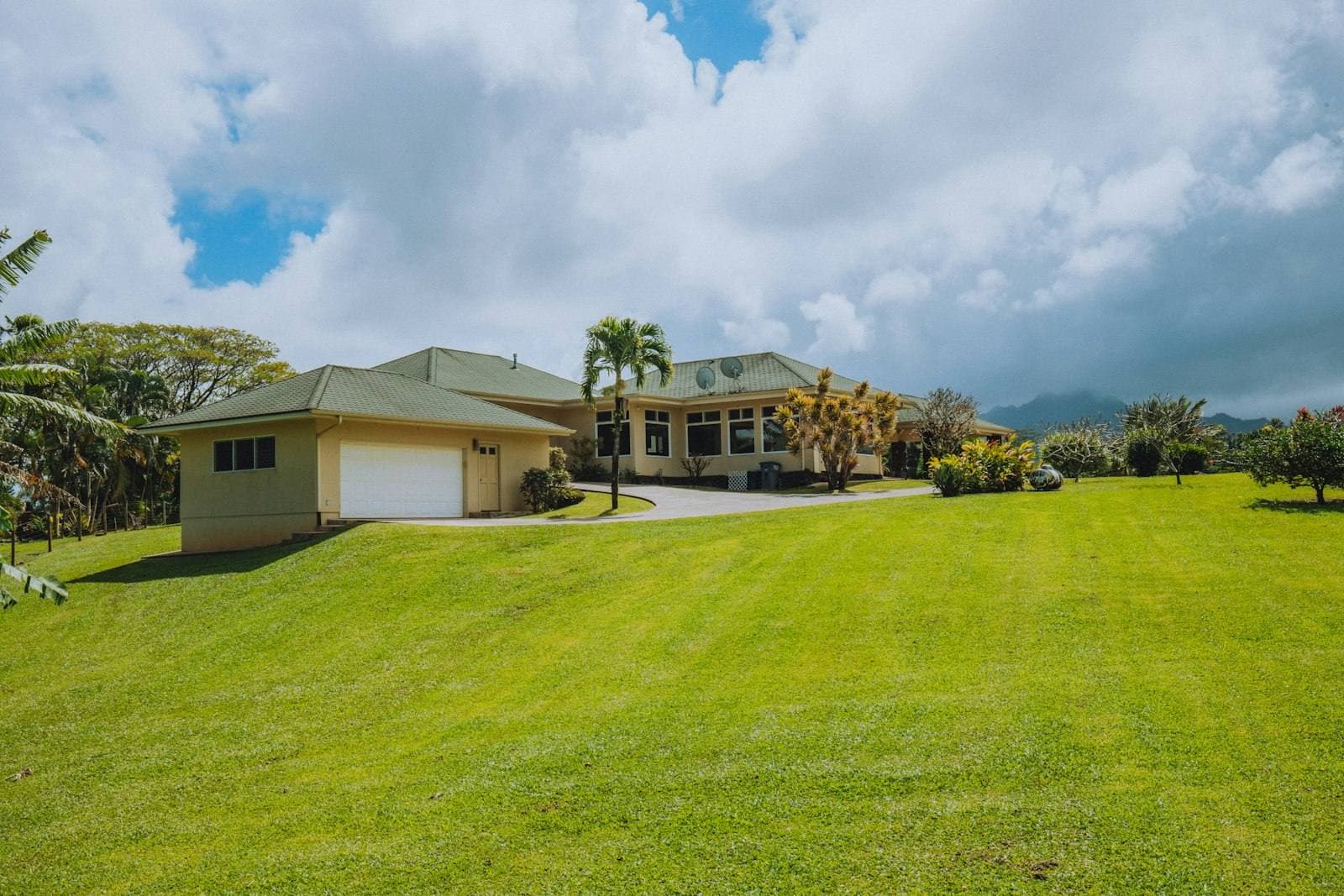 Island home on green Hawaiian grounds. Kauai County appeal guide.