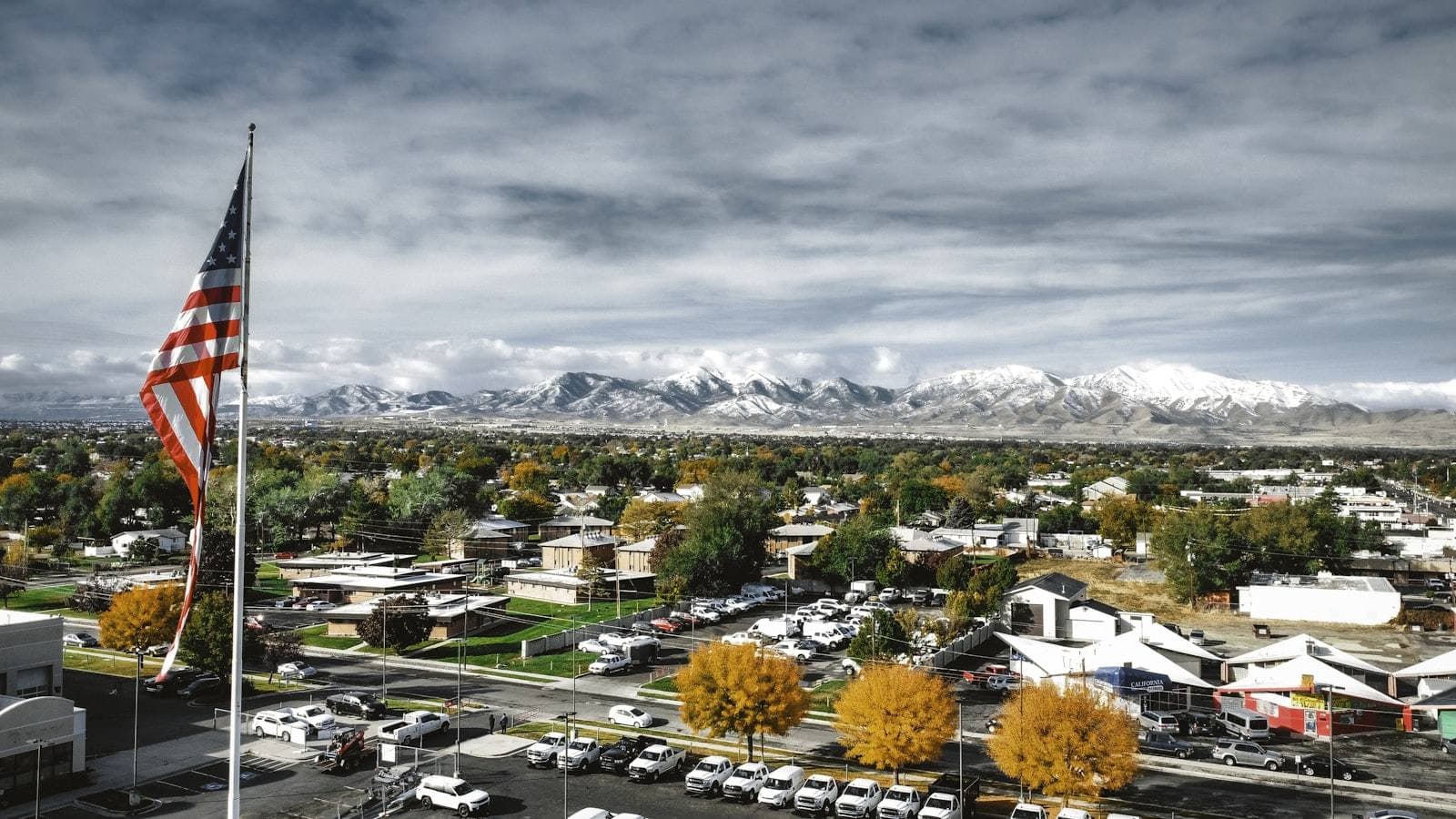 Utah town beneath the Wasatch mountains